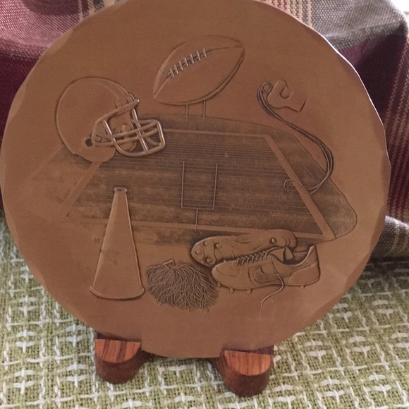 Wendell August Forge Solid Bronze Coaster w/ easel - Picture 4 of 7